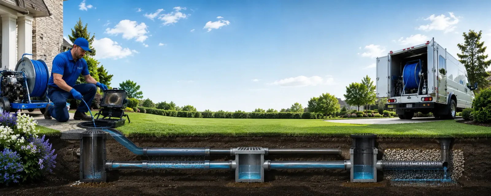 Outdoor drain cleaning information for Beckville, TX
